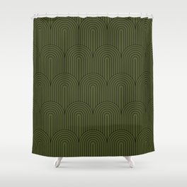 Art Deco Arch Pattern VIII Shower Curtain