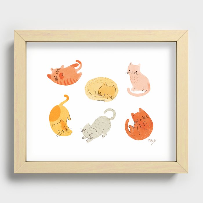 Cats Recessed Framed Print