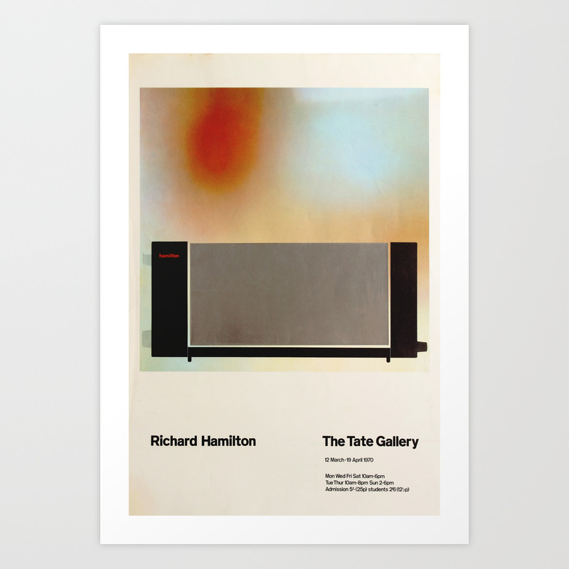 Richard Hamilton Exhibition Poster 1970 Art Print By Dejavustudio Society6 Richard Hamilton Exhibition Poster 1970 Art Print By Dejavustudio Society6