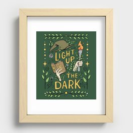 LIGHT UP THE DARK in Forest Recessed Framed Print