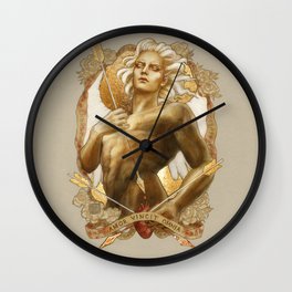 Amor Vincit Omnia Wall Clock