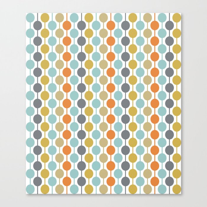Retro Circles Mid Century Modern Background Leinwanddruck Retro Circles Mid Century Modern Background Leinwanddruck