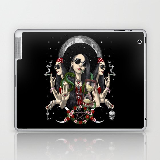 Hecate Triple Moon Goddess Laptop & iPad Skin