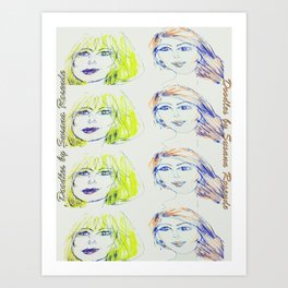 Blondie and Ginger Art Print