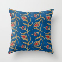 Turkish tulip pattern - Ottoman tile #18 Throw Pillow