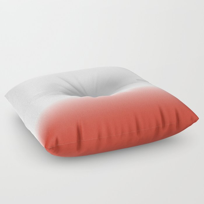 OMBRE RED WHITE  Floor Pillow
