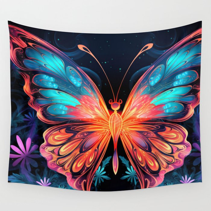 Butterfly shop wall tapestry