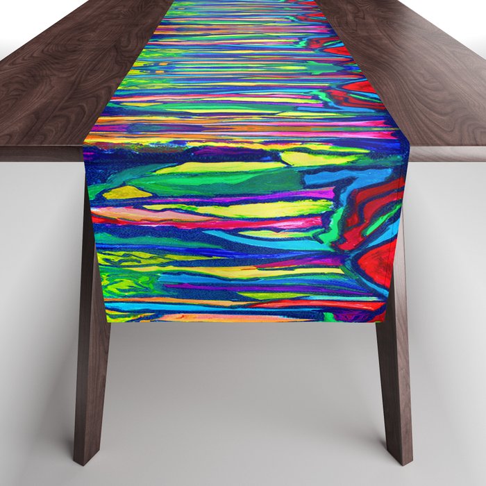 Abstract Forest Table Runner