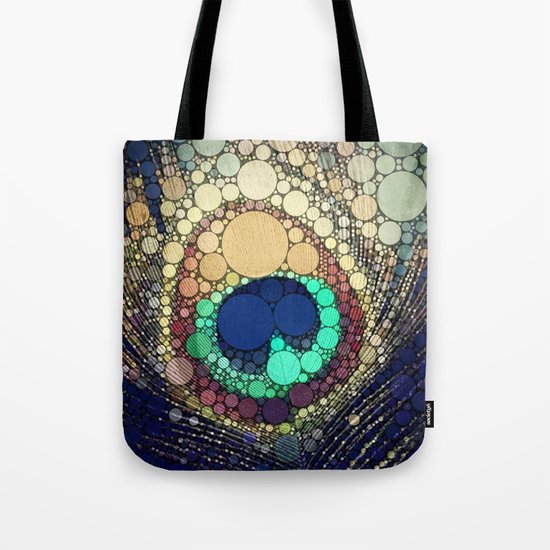 Peacock Feather Tote Bag