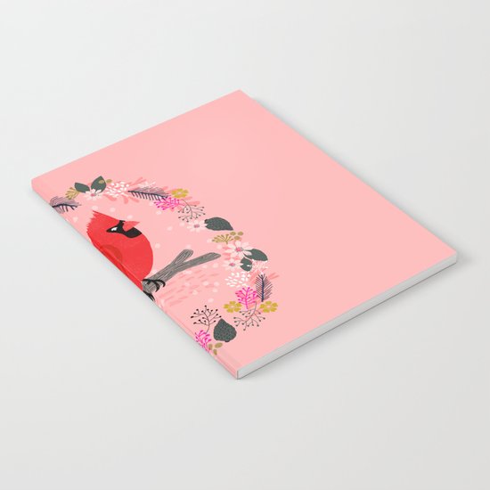 Northern Cardinal by Andrea Lauren Notebook