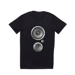Subwoofer Speaker on black T Shirt