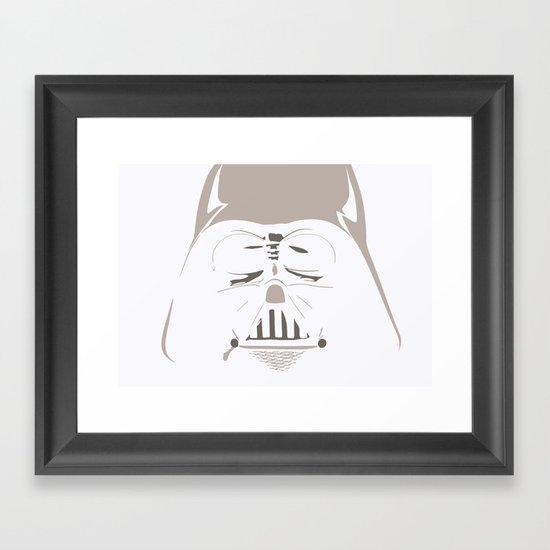 Ghost Darth Vader Framed Art Print