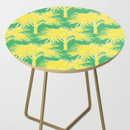 70’s Palm Springs Yellow on Kelly Green Side Table