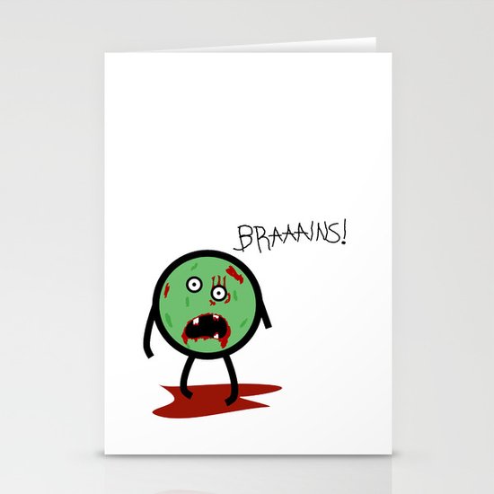 Zombie Stationery Cards