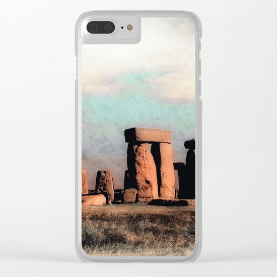 Mysterious Stonehenge Clear iPhone Case