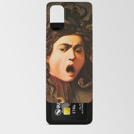 Surprised Ancient Medusa Snakes Woman Face Painting * Girl Power Art History Android Card Case