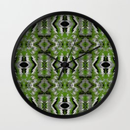 Stormy Weather P Green Wall Clock