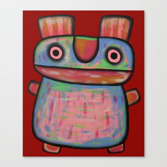 Rabbit work out Canvas Print