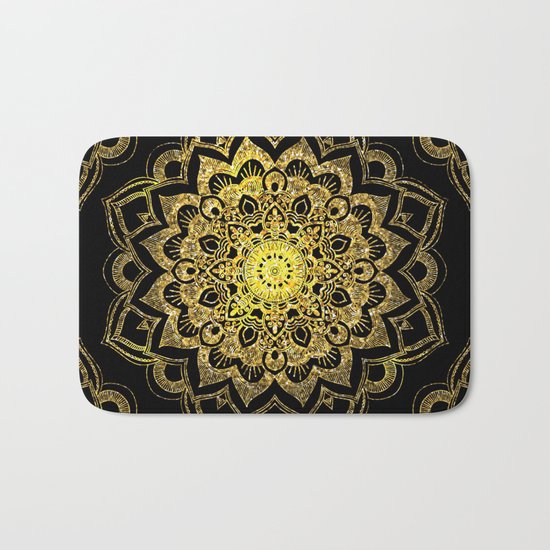 Golden Darkness Bath Mat