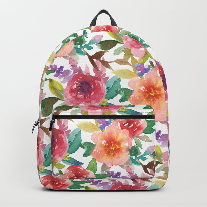 Rainbow flowers Backpack