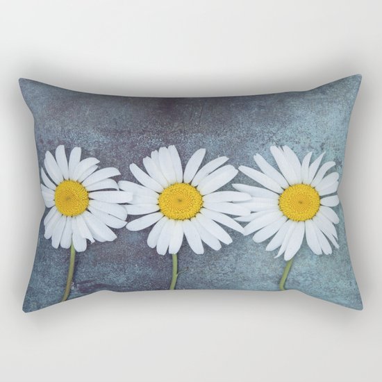 Three marguerites Rectangular Pillow