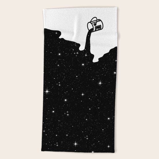 Space Paint Beach Towel