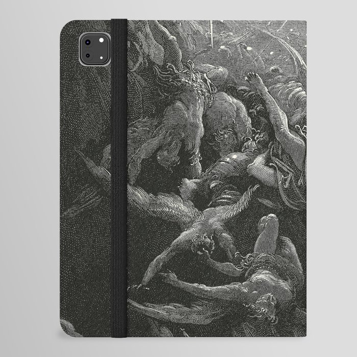 The Mouth Of Hell By Gustave Dore iPad Folio Case