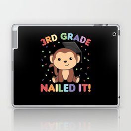 Kids 3rd Grade Nailed It Monkey Graduation Laptop Skin