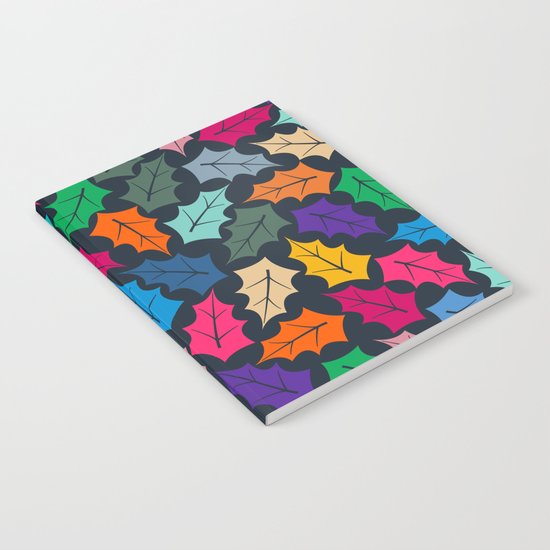 Colorful leaves III Notebook