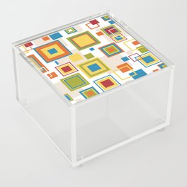 Abstract square patterns Acrylic Box