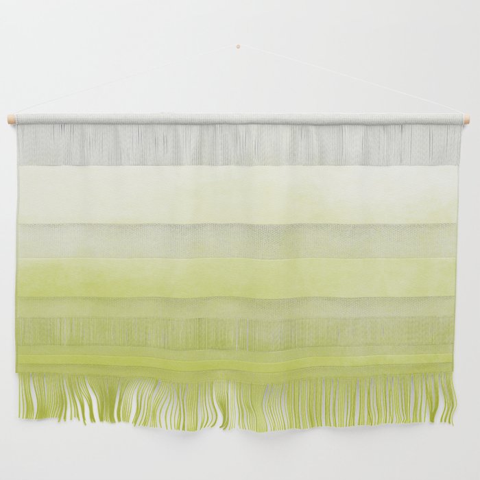 Ombre Paint Color Wash (chartreuse/white) Wall Hanging