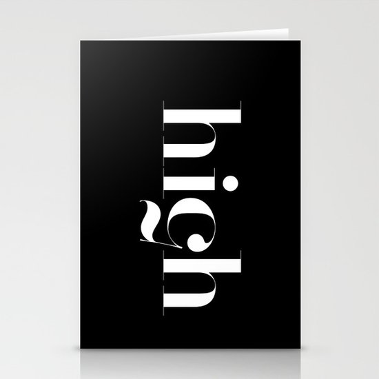 Typography Stationery Cards