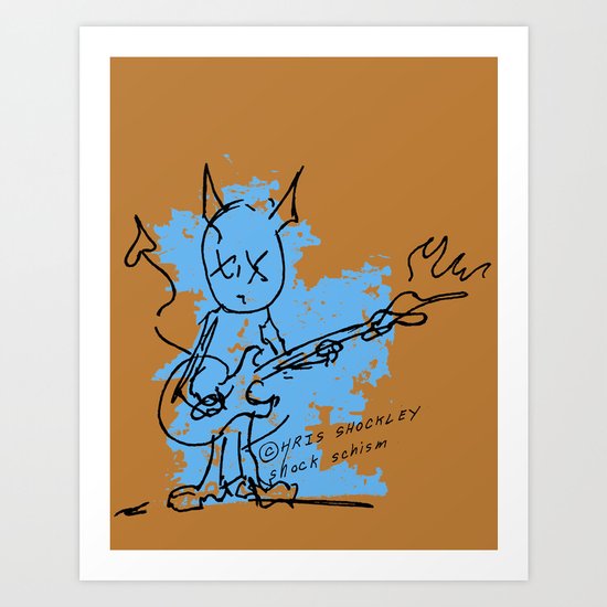 BLUE DEVIL Art Print