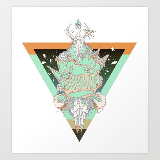 death of a party Art Print