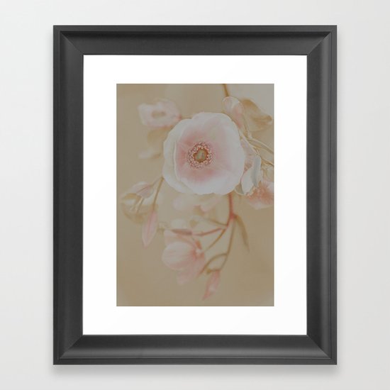 Vintage Anemone. Framed Art Print