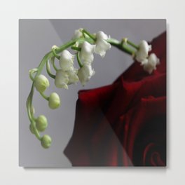 Rose and lily of the valley 1 Metal Print