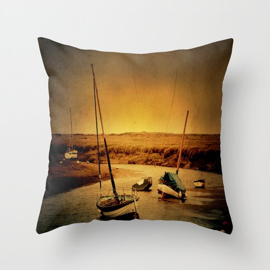 Blakeney Boats Throw Pillow