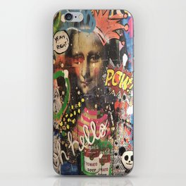 Street Art Style Mixed Media Collage iPhone Skin