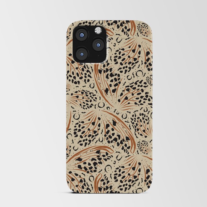 butterfly print pattern - neutral iPhone Card Case