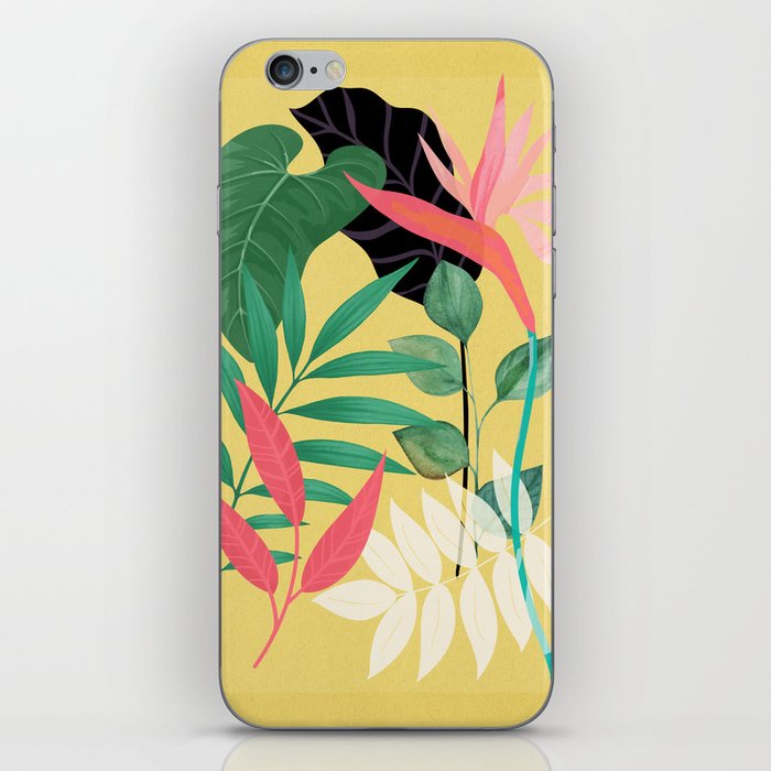Minimal Abstract Art Tropical Garden 8 iPhone Skin