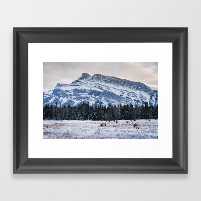 Banff National Park landscape Framed Art Print