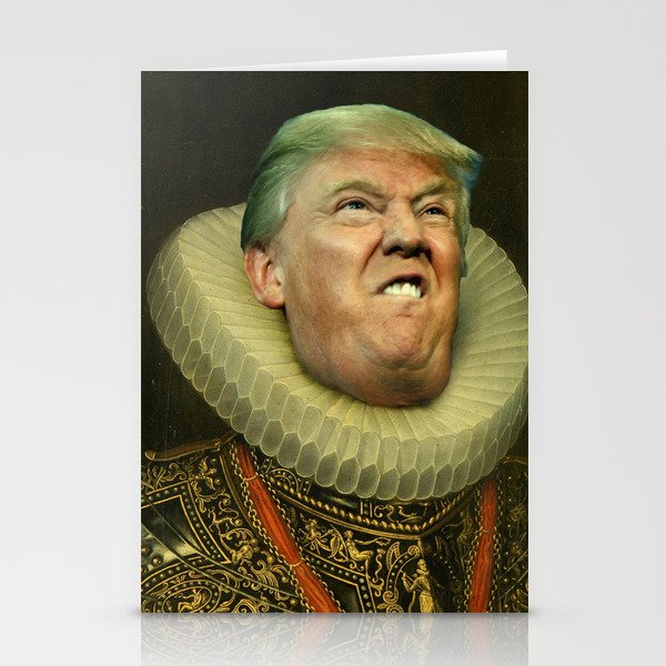 Trump painting face-swap Stationery Cards