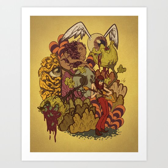 Melt my Face Art Print