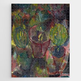 Kakteen ,kaktüsler Abstract "painting · modern · abstract art " Paul Klee Jigsaw Puzzle