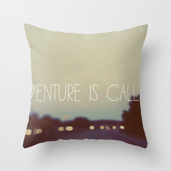Adventure is Calling Throw Pillow