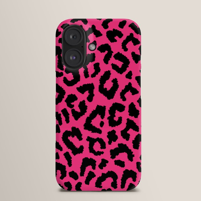 iPhone・スマホケース Society6 Leopard National Flag IV by M Studio 2000s leopard-black on hot pink iPhone Case by quinnhopp