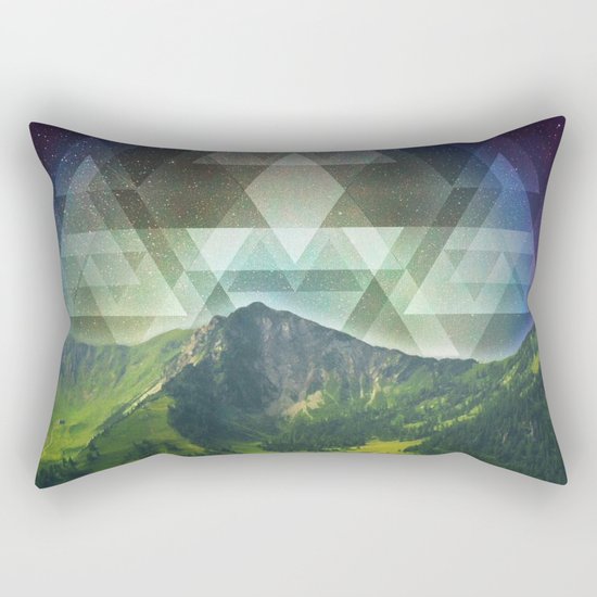 Geometric Nature Rectangular Pillow