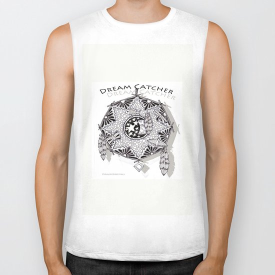 Zentangle Dreamcatcher Biker Tank