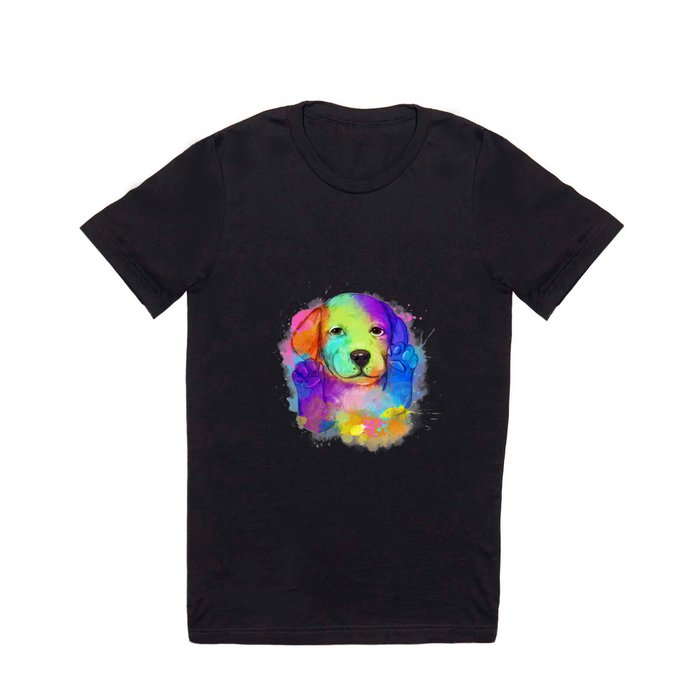dog color lovely animal  T Shirt