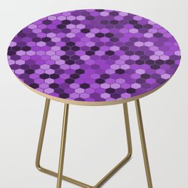 Violet Color Hexagon Honeycomb Design Side Table